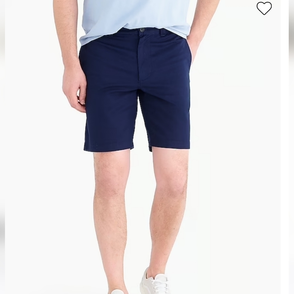NWT J. Crew Factory 9” Sunwashed Blue Oxford Shorts 34